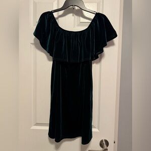 Boutique Velvet Green Dress